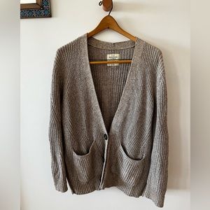 Abercrombie & Fitch Light Grey Cardigan Women’s Size L.